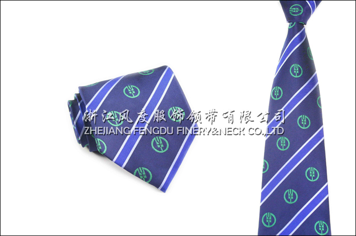 農行 色織滌絲領帶