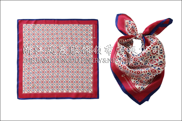 虹橋機(jī)場 真絲小方巾 規(guī)格：53x53cm