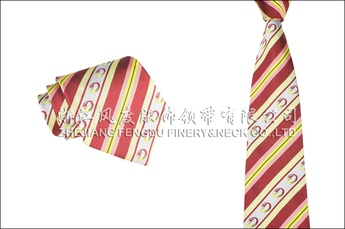 湖南龍鑲 色織滌絲領帶